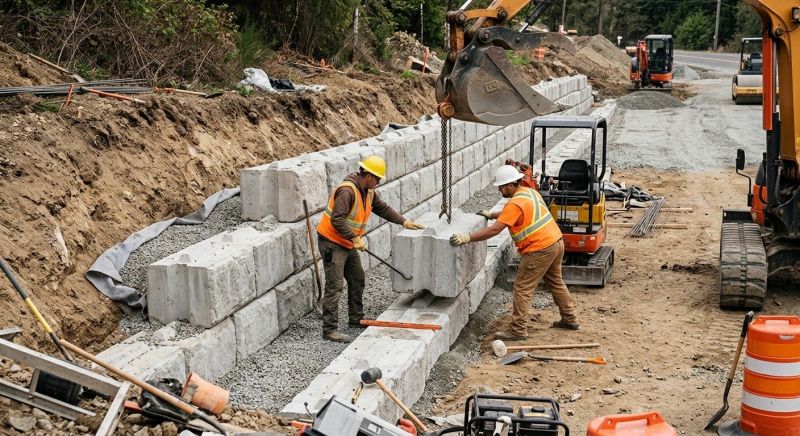 Concrete Blocks Installation in West Hartford, CT