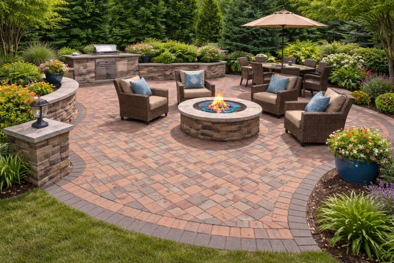 Patio Brick Installation in Nashua, NH